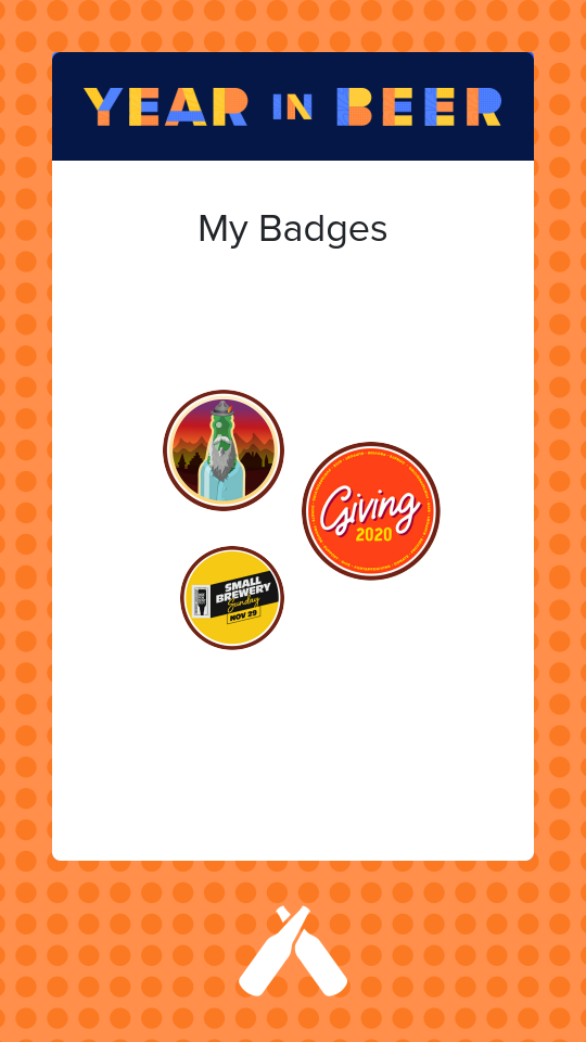 Untappd Year In Beer 2020 - Badges