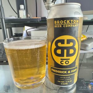 Life On Tap Episode #408: Frederick & Main (Brockton Beer Frederick & Main - American Light Lager)